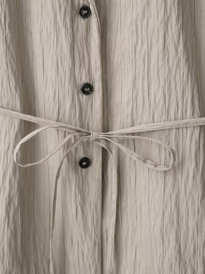 Womens Striped Blazer & Shorts Set | Lightweight, Tie Waist Belted Jacket, Matching Suit | noémi