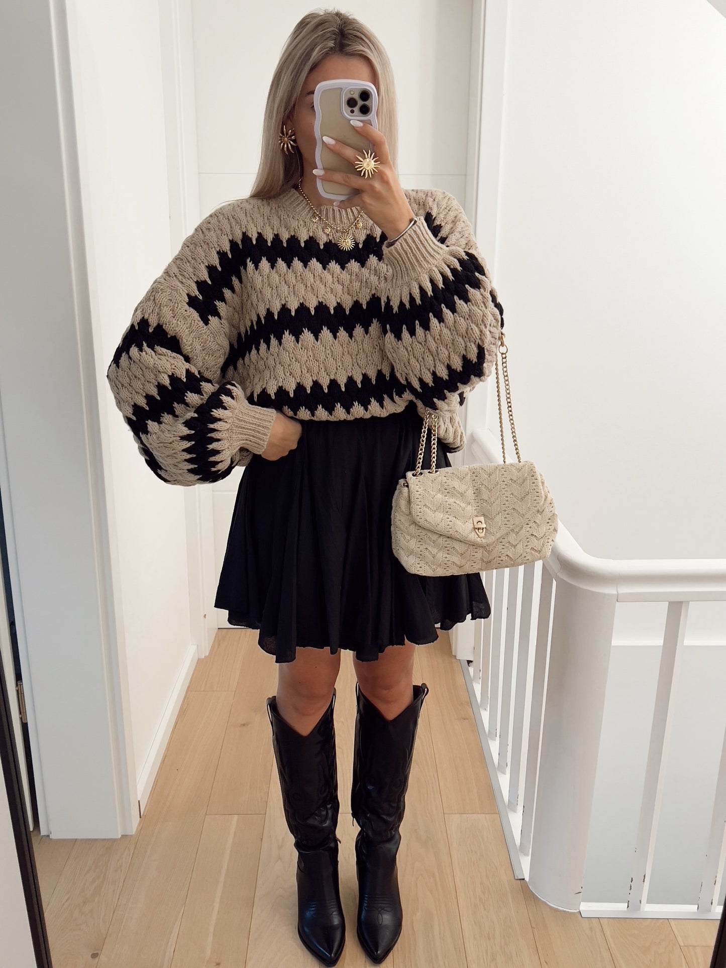 Oversized Striped Knit Sweater | Pullover for Women | noémi