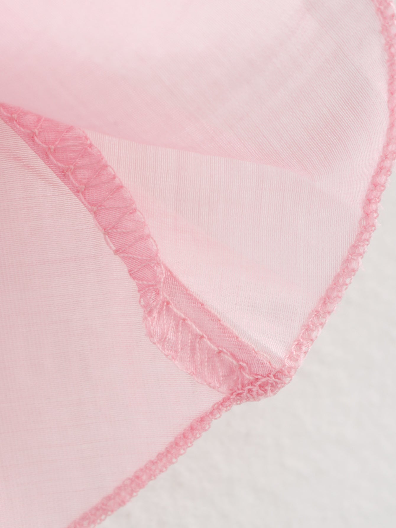 Summer Pink Chiffon Layered VNeck Ruffle Top | Tencel Cotton Blend | noémi