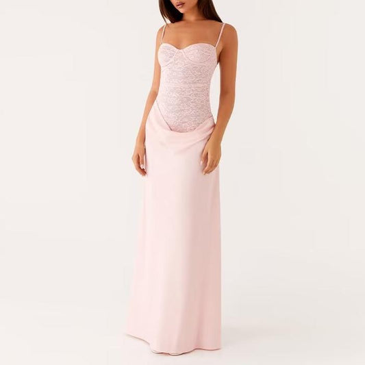 Summer Sleeveless Lace Cami Dress | Elegant ALine Sundress | noémi