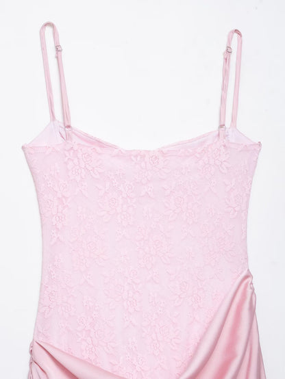 Summer Sleeveless Lace Cami Dress | Elegant ALine Sundress | noémi