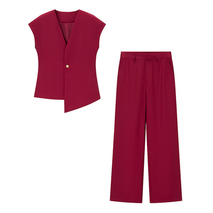 Womens Loose Fit Casual Blazer & Trousers Set | noémi