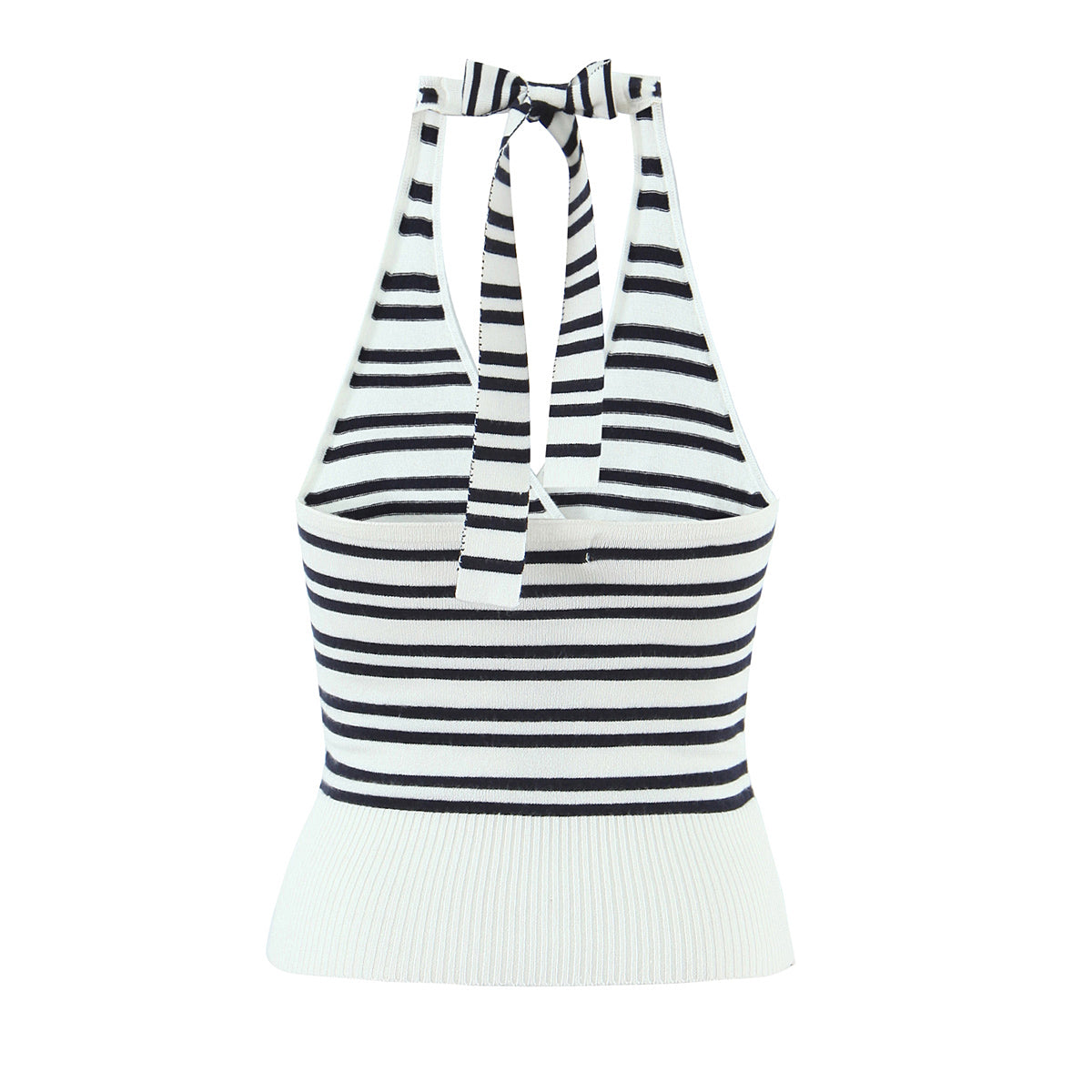 Womens Striped Three Piece Set | Slim Fit Knit Cardigan, Bootcut Trousers & Hooded Top | noémi