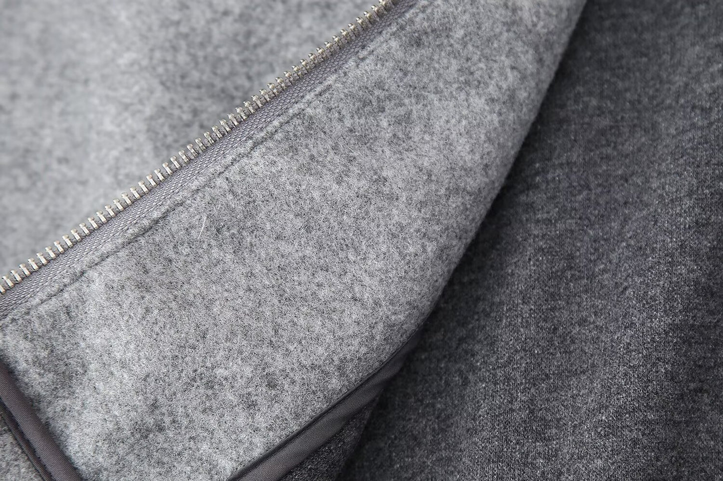 Womens Hooded Zipper Crop Sweater | Long Sleeves | noémi