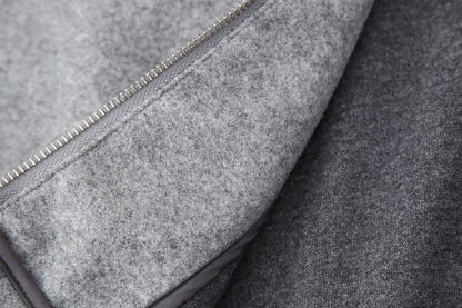 Womens Hooded Zipper Crop Sweater | Long Sleeves | noémi