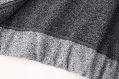 Womens Hooded Zipper Crop Sweater | Long Sleeves | noémi