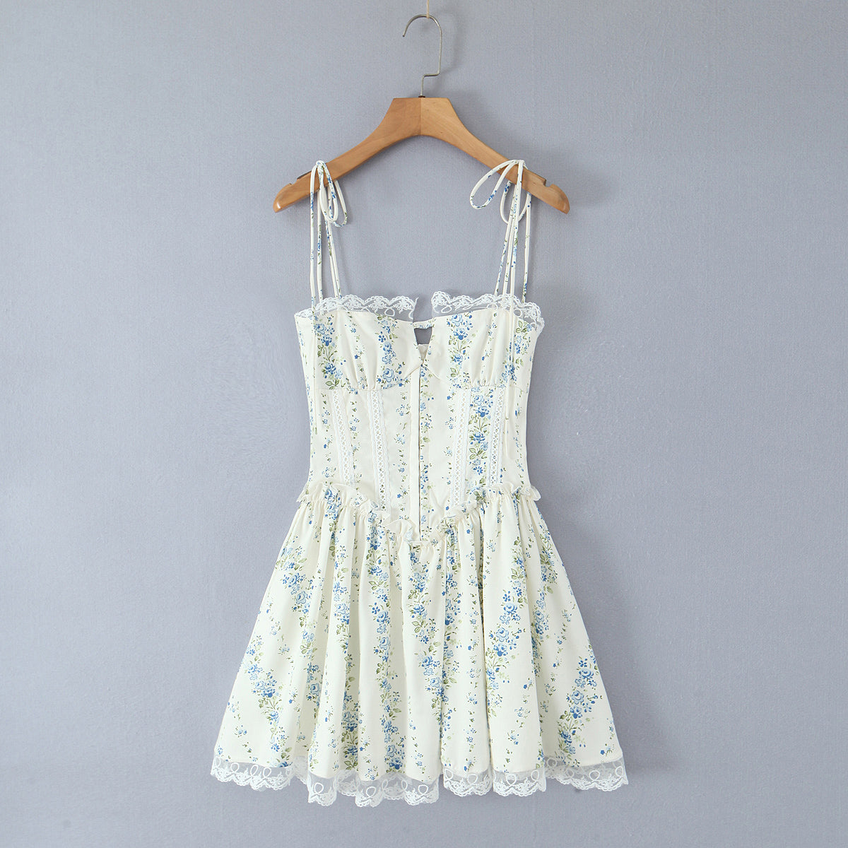 Womens Printed Lace Patchwork Bodycon Dress | Slim Fit Waist Detail | noémi