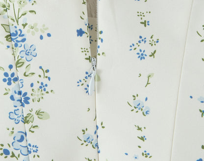 Womens Printed Lace Patchwork Bodycon Dress | Slim Fit Waist Detail | noémi