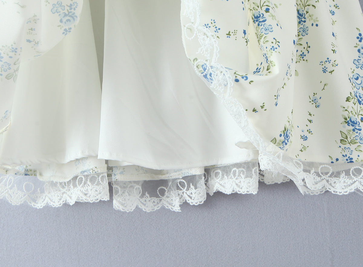 Womens Printed Lace Patchwork Bodycon Dress | Slim Fit Waist Detail | noémi