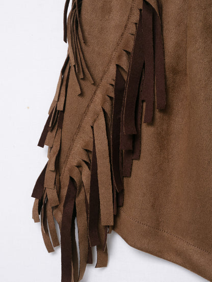 2 Piece Set for Women | Backless Halter Vest & Tassel Fringe Shorts | noémi