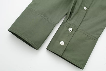 Multicolor Long Sleeve Poplin Cardigan | noémi