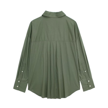 Multicolor Long Sleeve Poplin Cardigan | noémi