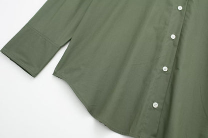 Multicolor Long Sleeve Poplin Cardigan | noémi