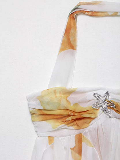 Womens Strapless Short Printed Dress | noémi