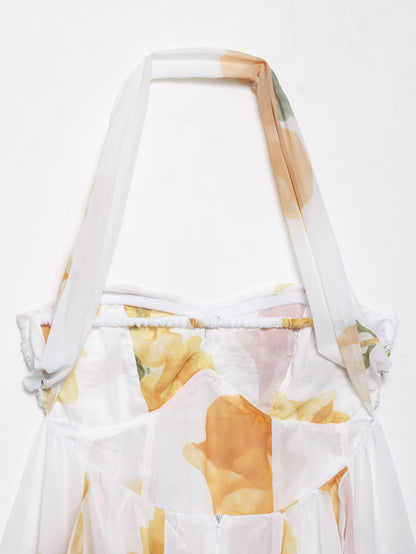 Womens Strapless Short Printed Dress | noémi