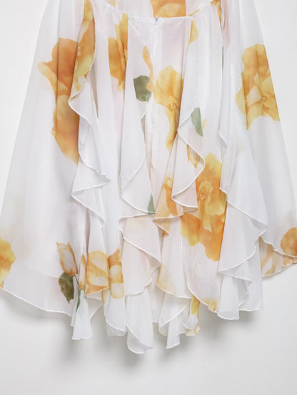 Womens Strapless Short Printed Dress | noémi