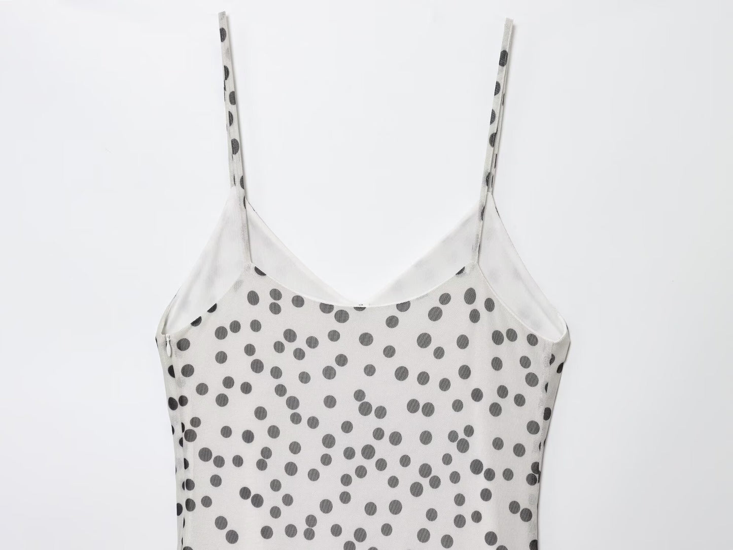 Polka Dot Printed Long Sling Dress For Women | noémi