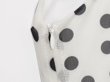 Polka Dot Printed Long Sling Dress For Women | noémi