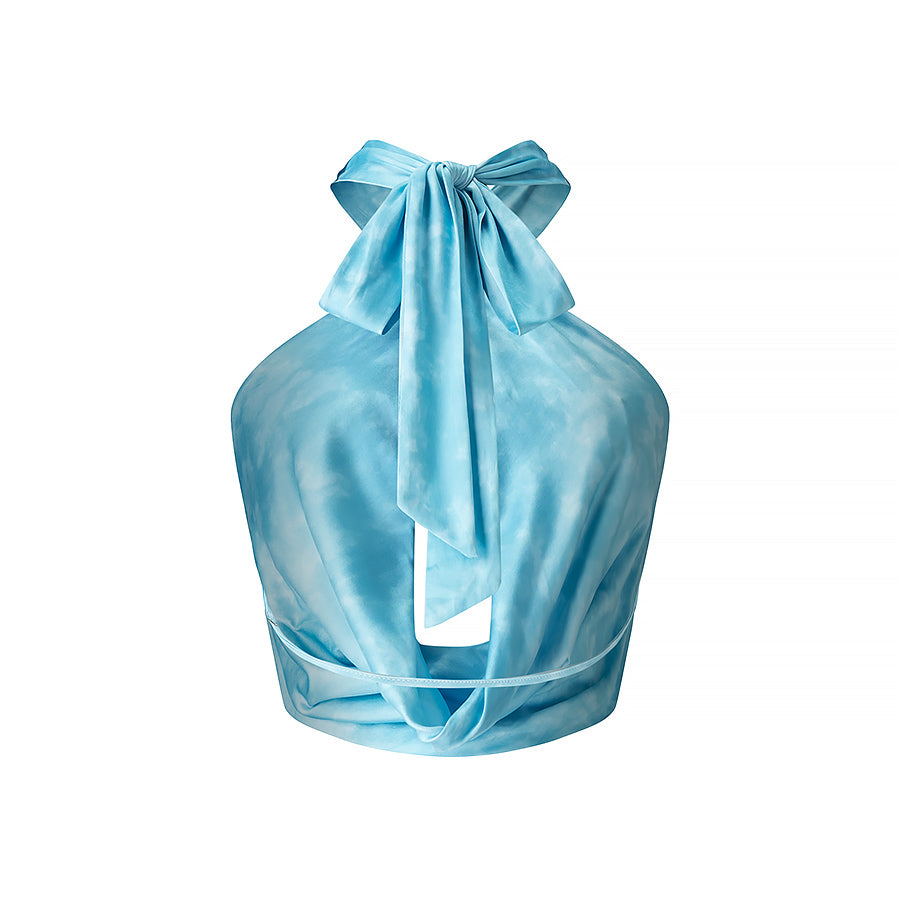 Womens Halter Crop Top | Sleek Cutout, Backless & Sleeveless | noémi