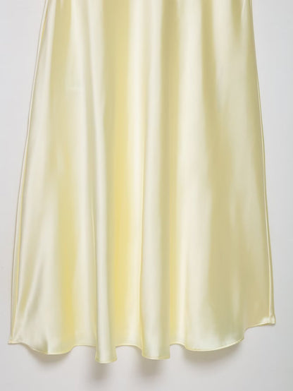 Women Satin Midi Dress | Bowknot Detail | noémi