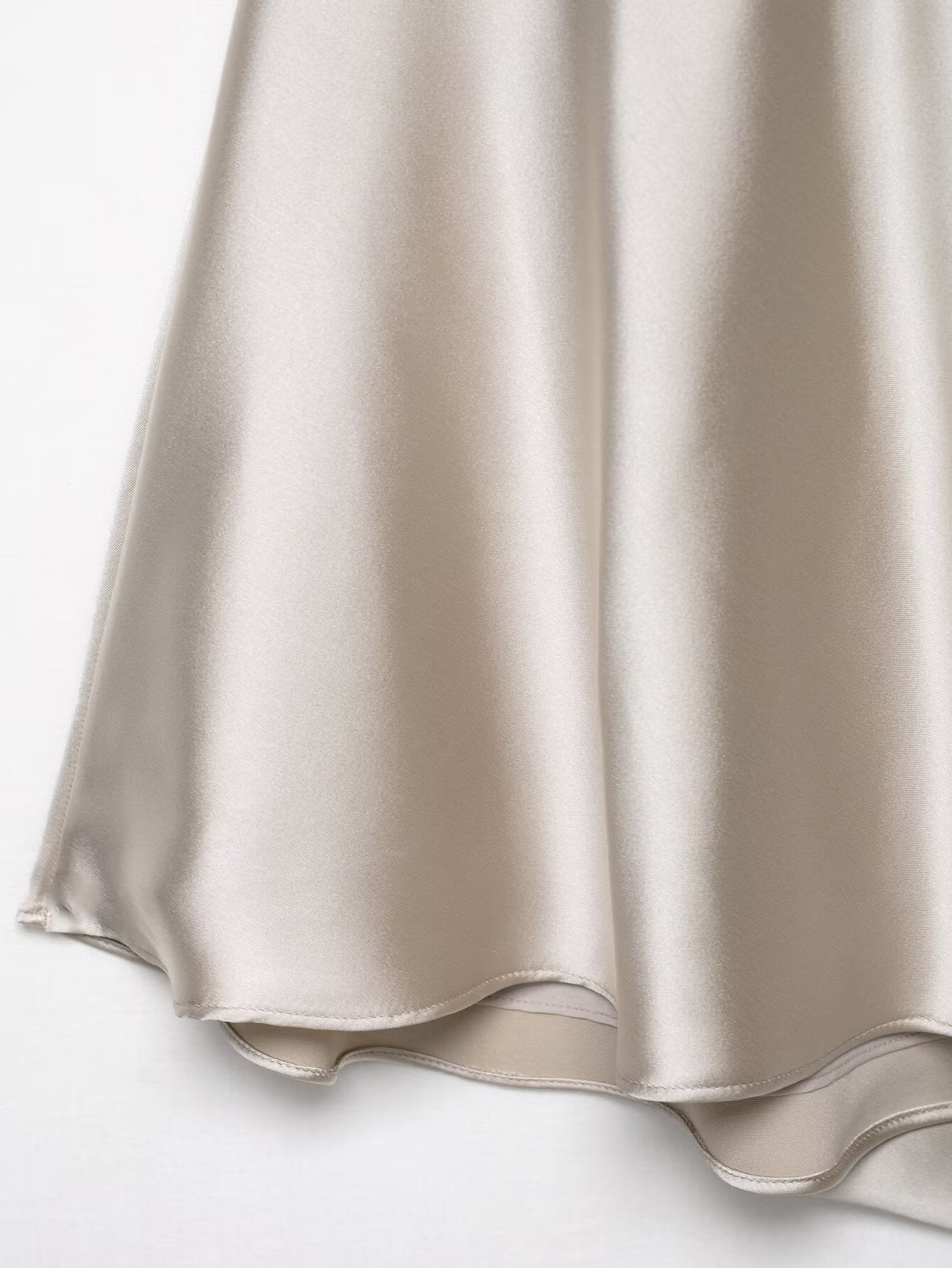 Womens Silk Satin Halter Mini Dress | noémi