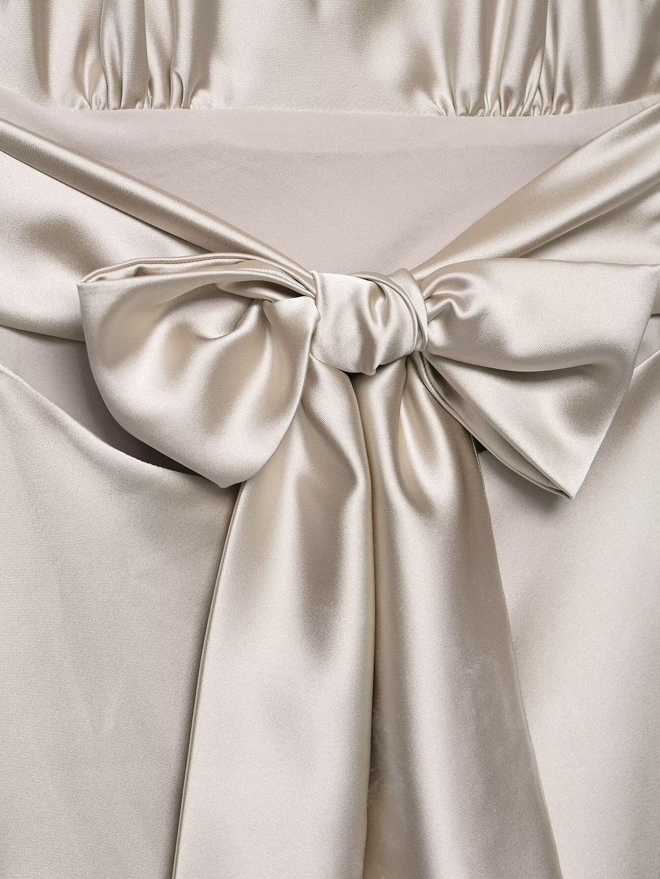 Womens Silk Satin Halter Mini Dress | noémi