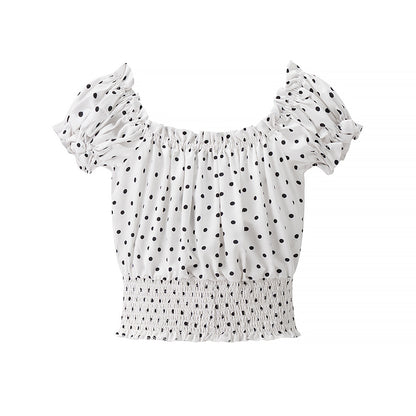 Polka Dot Off Shoulder Top | noémi