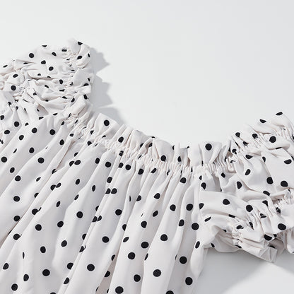 Polka Dot Off Shoulder Top | noémi