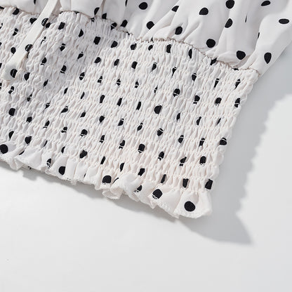 Polka Dot Off Shoulder Top | noémi