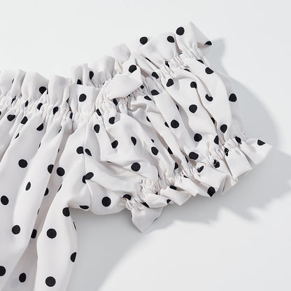 Polka Dot Off Shoulder Top | noémi