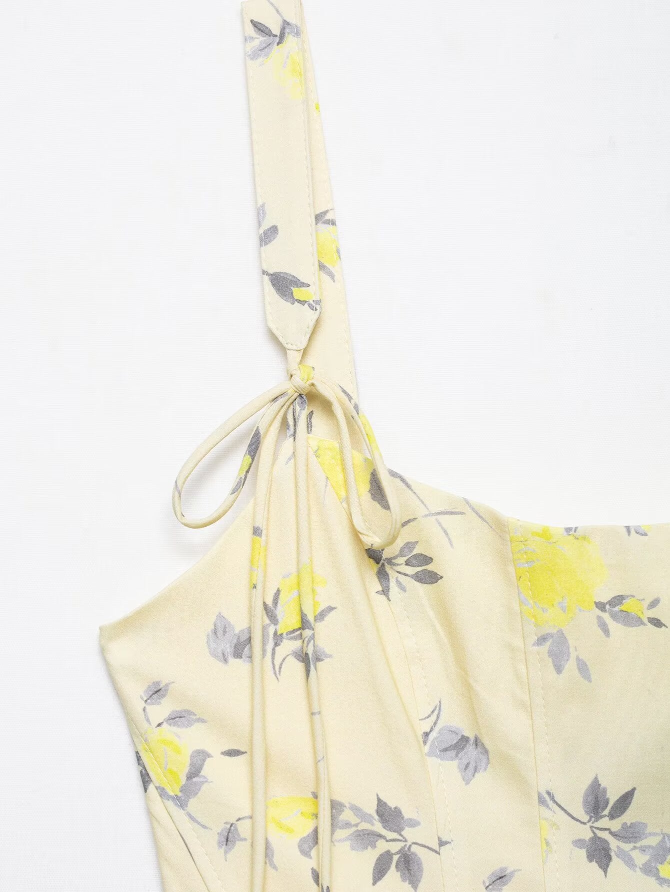 Womens Floral Poplin Strap Short Dress | noémi