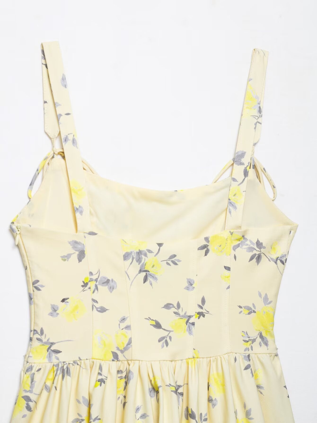 Womens Floral Poplin Strap Short Dress | noémi