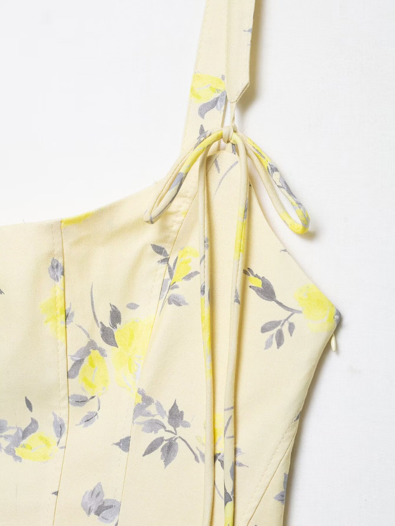 Womens Floral Poplin Strap Short Dress | noémi