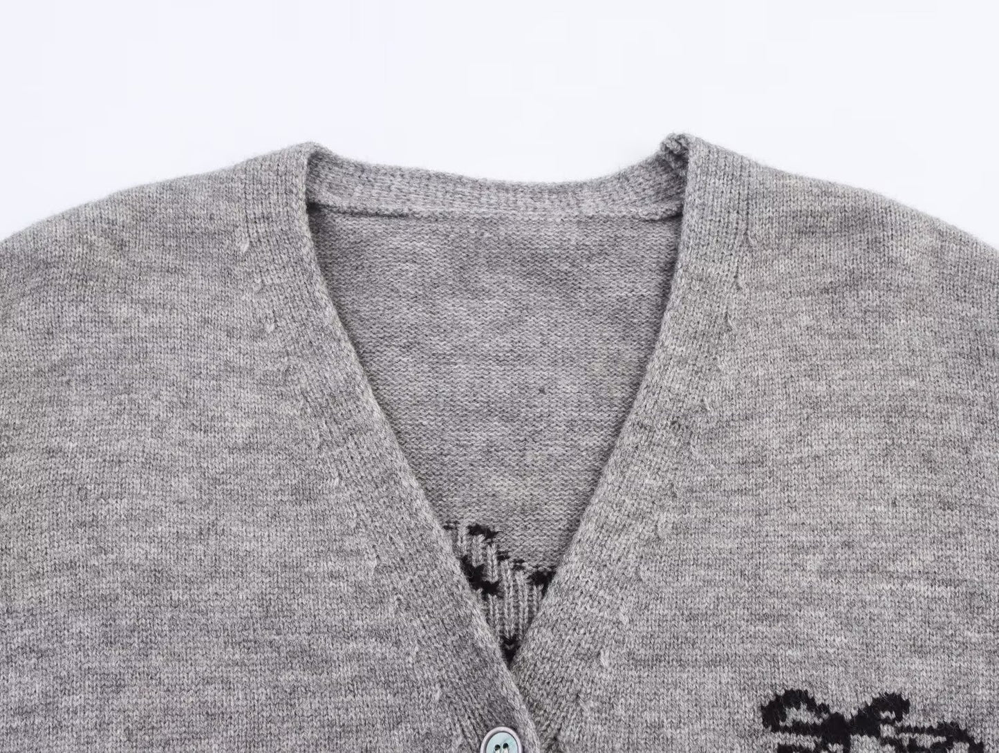 Womens Bow Ribbon Sweater | Loose Fit, Stylish Jacquard Knit | noémi