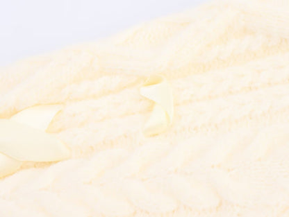 Womens Beaded Knit Cardigan | Pearl Detailing, Statement Buttons, Cream | noémi