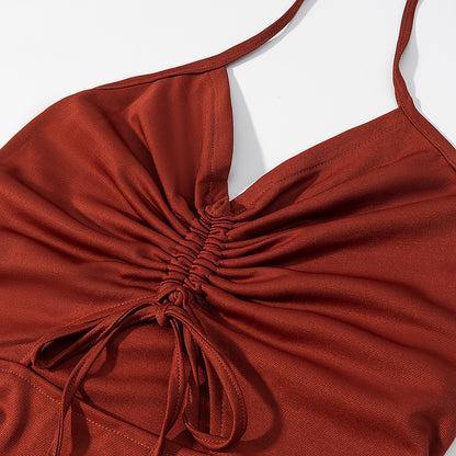 Womens Lace Drawstring Waist Dress | noémi