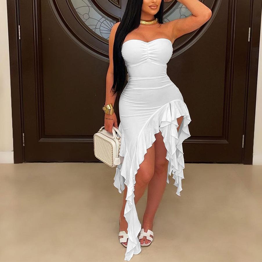 Tube Top Ruffle Dress | Sheath for Women | noémi