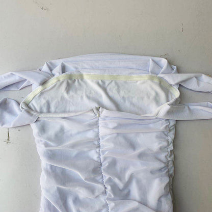 Off Neck Mesh Sling Sheath Dress With Slim Fit For Women | noémi