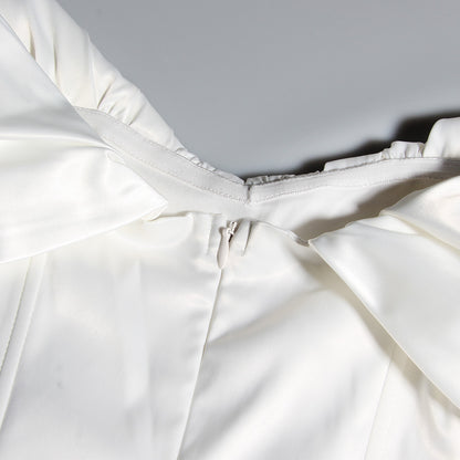 Pleated Corset Tube Dress With Structured Fit | noémi