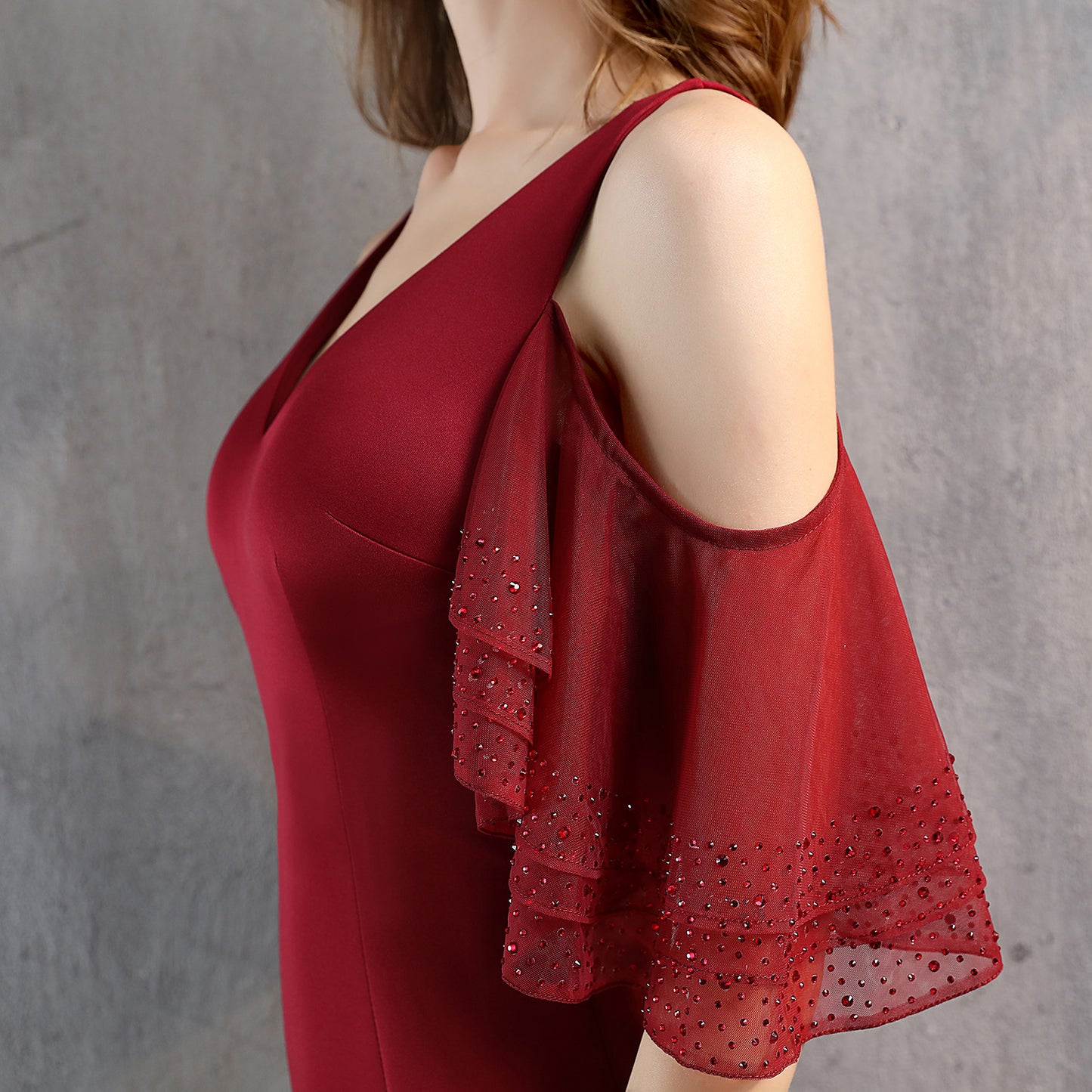 V Neck Mini Evening Dress for Women | Sleeveless Cocktail | noémi