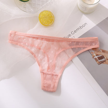 Low Waist T Back Briefs with Hollow Out Design and High Slit Fit | noémi