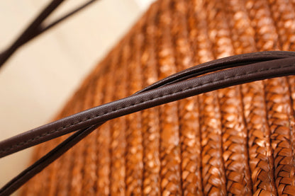 Woven Straw Shoulder Bag | Summer Beach Tote with Long Strap | noémi