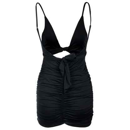 Womens Sling Strap Backless Cutout Bodycon Dress | noémi