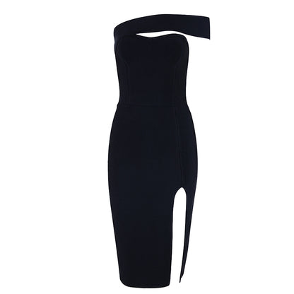 Summer Bandage Dress | Off Shoulder Split Tube Top | noémi