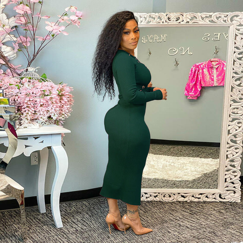 Womens Strappy Cutout Sunken Stripe Bodycon Dress | noémi