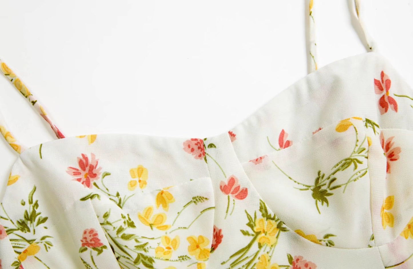 Printed Sling Maxi Dress With Side Split Detail | noémi