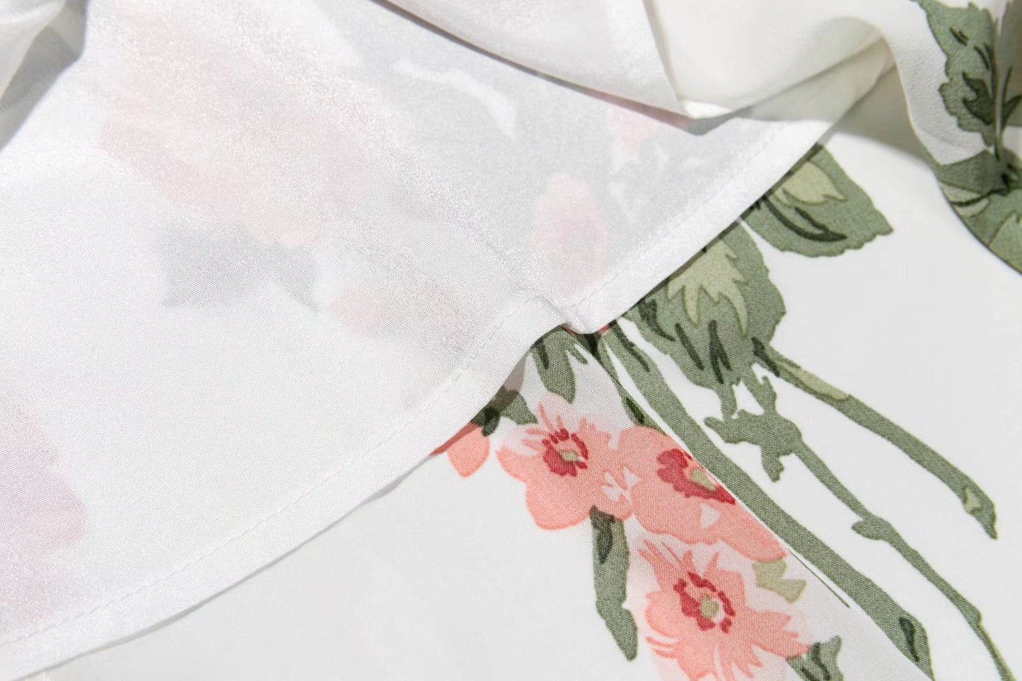 Floral Lace Up Strap A Line Mid Length Dress | noémi