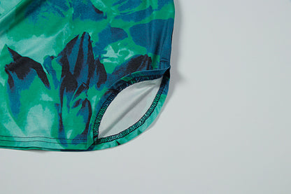 Tie Dye Pleated Sheath Dress | Slim Fit Summer Midi for Women | noémi