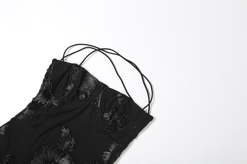 Womens Slim Fit Maxi Dress | Backless Lace Up Slimming | noémi