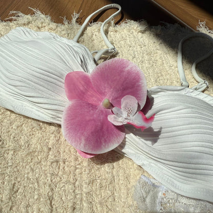 Three Piece Solid Color Bikini Set with Cover for Women | noémi